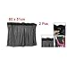 Amico 2 Pcs Suction Cup Black Mesh Window Curtains Car Sun Shade 50 cm x 75 cm