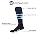 MadSportsStuff Dugout 3 Stripe Baseball Socks Over The Calf Length (Multiple Colors)