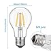 Kohree Edison Vintage LED Light Bulbs A19, Soft Warm White 2700K, 60 Watt Equivalent Dimmable LED Replacement Bulbs, 6W Filament Light Bulbs E26 Base Lamp for Restaurant, Home, Reading Room, 4 Packs