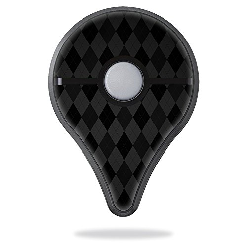 MightySkins Skin Compatible with Pokemon Pokemon Go Plus - Black Argyle | Prote…