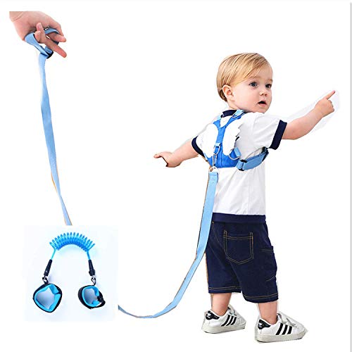 (2 kit)Anti Lost Wrist Link 2 meters Wrist Leash for Kids & Toddlers Child Safety Wristband (Blue)