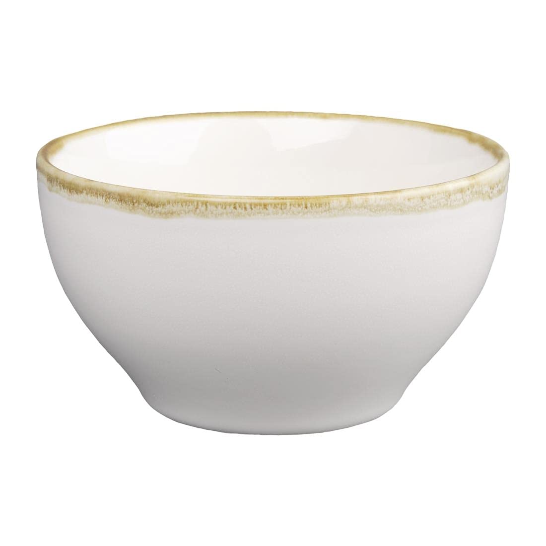 Olympia Kiln Round Bowl Chalk 140mm 635ml (6 Pack) - Porcelain Soup, Cereal, Oatmeal Bowls Microwave & Dishwasher Safe FB995