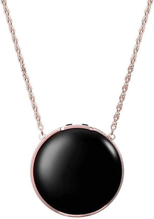 FXQIN Personal Air Purifier Necklace, Portable Air cleaner, Wearable Around the Neck/Negative Ion Generator, Effective Cleaning Dust Allergens Germs Viruses PM2.5,Black