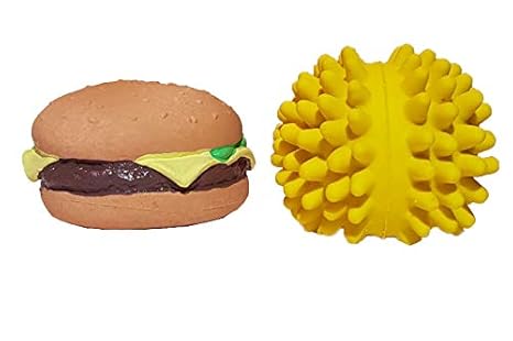 LATEXA Hamburguesa + Pelota púas Amarilla: Amazon.es: Productos ...