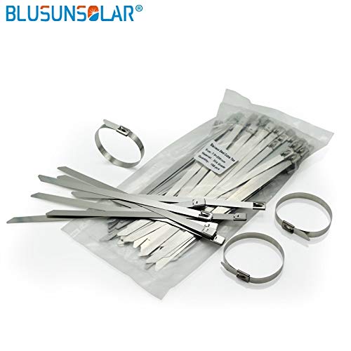 1000 pcs/Lot 4.6 x 300MM (Thickness:2.5mm) Wide Stainless Steel Sprayed Cable Tie - Thumbnail 6