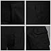 TAIPOVE Men's Military Tactical Work Cargo Pants Casual Relaxed-Fit 6 Pocket Black