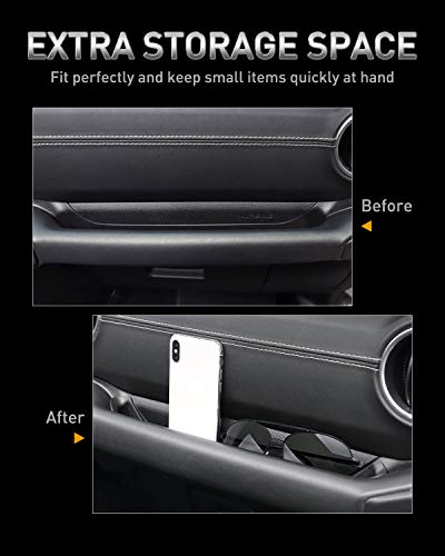 LESAUCE Passenger Storage Grab Tray Storage Organizer Box for 2018-2019 Jeep Wrangler JL JLU, 2020 Jeep Gladiator JT Interior Accessories