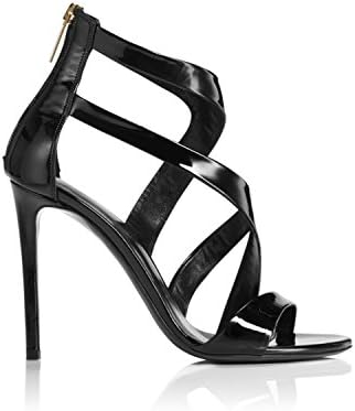 Tamara Mellon Chief Designer Jimmy Choo Tiger Sandals 7 Black