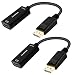DisplayPort to HDMI, Benfei 4K DP Display Port to HDMI Adapter (Male to Female) Compatible for Lenovo Dell HP and Other Brand - 2 Pack