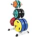 GORILLA SPORTS Olympic 2-inch Plate Tree White – Bar Rack with 7 Branches 770 lbs ratedthumb 1