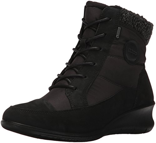 ECCO Women's Women's Babett Wedge Lace Boot, Black, 36 M US