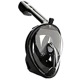 Reehut 180° Panoramic Full Face Snorkel/Diving Mask with GoPro Attachment & Carrying Bag - Snorkeling Design with Anti-fog and Anti-leak Technology