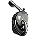 Reehut 180° Panoramic Full Face Snorkel/Diving Mask with GoPro Attachment & Carrying Bag - Snorkeling Design with Anti-fog and Anti-leak Technology