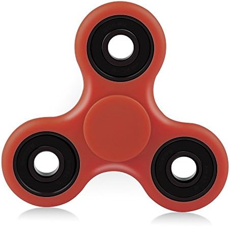 Wukelili Tri Fidget Hand Spinner, Ultra Fast Bearings, Finger Toy, Great Gift for ADD, ADHD, Anxiety, and Autism Adult Children(Red)