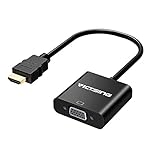 VicTsing 1080P HDMI Male to VGA Female Video Converter Adapter Cable For PC Laptop HDTV Projectors and other HDMI input devices,Grey