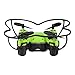 Virhuck Volar-360 Nano Drone (Suit for Experienced Flyer) 2.4 GHz 4.5 CH 6 AXIS GYRO Multicolor LED with Rolls and 3D Flips, Green