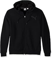 PUMA Men's Sherpa Full Zip Hoody, Cotton Black, Large