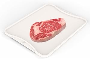 LITMUSTES Aluminum Alloy Defrosting Tray for Rapid Thawing – Quick Thaw Plate for Meat, Fish & Poultry – Durable, Non-Stick, Kitchen Safe, Hygienic and Fast Defrosting