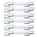 Child Safety Locks, Strong Adhesive Child Locks for Cabinets, Refrigerator, Washing Machine and Drawer, Non-Toxic, Adjustable Length Lock System (12 Pack)