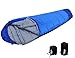 Luxe Tempo Compressible Hooded Mummy Sleeping Bag Lightweight Ripstop Water Resistant for Camping Backpacking 7.5 ft