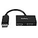 StarTech.com 2 in 1 Displayport Adapter - DisplayPort to HDMI or VGA - DisplayPort Adapter - 1920x1200 - Travel Adapter (DP2HDVGA)