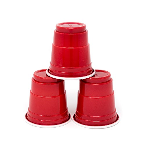 EDI Disposable Red Plastic Mini Party Shot Glasses 2 oz, 40-Piece