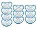 JollyPop 0-3 Months Pacifier 10 Pack Unscented - Blue