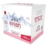 Evian Natural Spring Water (750 mL ea., 12 pk.)ES