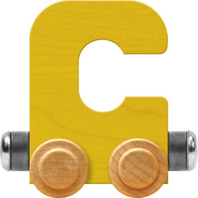 NameTrain Bright Letter Car C - Made in USA (Yellow)
