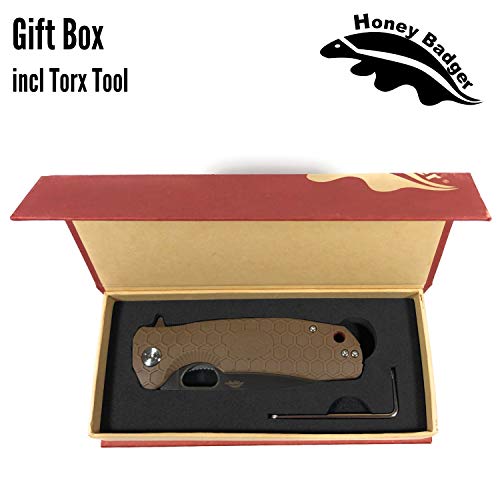 Western Active HB1027 Honey Badger Pocket Knife Folding Flipper EDC