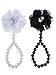 Willbond 8 Pairs Barefoot Sandals Flower and 2 Pairs Baby Girl's Aritificial Pearl Foot Flower Shoes, Totally 10 Pairs