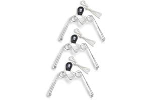 Display Buddie 3-Pak Medium Adjustable Plate Hanger for Plates, Platters, Bowls & Other Objects 10"-16" Diameter and up to 10 lbs.