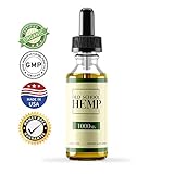 Hemp Oil Extract for Pain, Anxiety & Stress Relief - 1000mg - Double Advantage - Grown & Made in USA - Anti-Inflammatory and Joint Support - 100% Natural Hemp Drops - Sans CBD