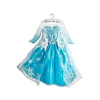 DaHeng Girls Princess Elsa Fancy Dress Costume (3-4years) Blue