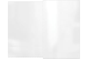 Risch 8.5” x 14” Removable Heat-Sealed 10-Gauge Vinyl Add-A-Page Inserts for 8.5” x 14” Pocket Styled Menu Covers, Clear, 2 View (Pack of 24) - Made in The USA
