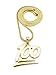 NYFASHION101 Solid Perfect Score 100 Emoji Pendant 2mm 24