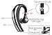 Bluetooth Headset, Wireless Lightweight Earbuds V4.0 Bluetooth Headphones Ear Hanging Business Earphone Anti Sweat Function Earpieces w/ Noise Reduction Mic for iPhons and Android Smartphones-Chrome