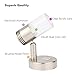 acegoo RV Reading Light 10-30 Volts LED Lamps for Auto Truck Caravan, Directional Light with Clear Acrylic Lens, Dimmable Warm White Light & Red Night Light, Brushed Nickel