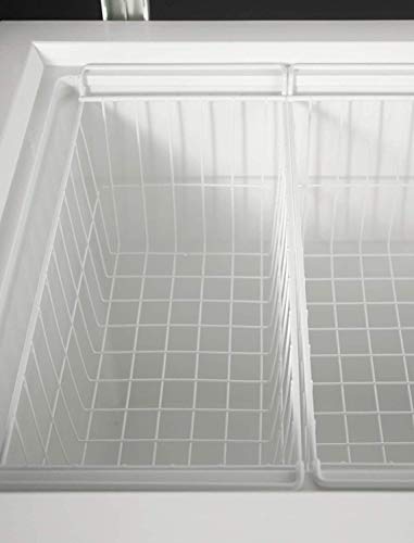 Commercial Top Chest Freezer - Atosa 9.6 Cu. Ft Deep Ice Cream Freezer with Adjustable Thermostat, Lock,Rollers, White(MWF-9010)