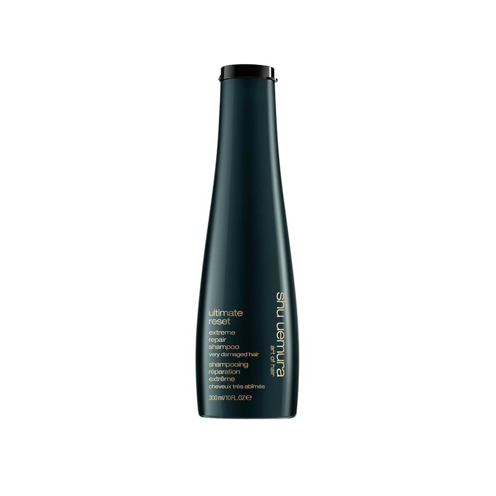 Shu Uemura, Extreme Repair Shampoo Ultimate Reset, Very Damaged Hair, Enriched with Rice Extract, Repairs & Strengthens, 300 ml