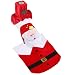 DOYOLLA Funny Santa Claus Toilet Seat Cover and Rug Set Red Christmas Bathroom Sets Decorations