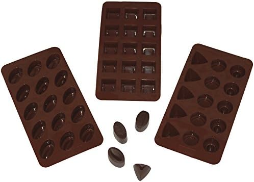 Le Silicone, Set of 3 Silicone Chocolate and Candy Molds