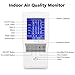 Air Quality Monitor Yvelines Accurate Tester for CO2 Formaldehyde(HCHO) TVOC PM2.5/PM10 Multifunctional Air Gas Detector Real Time Data&Mean Value Recording for Home Office and Various Occasion