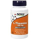 NOW Foods L-theanine, 100 Mg, 90 Capsules (Packaing May Vary)
