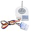 Wadoy WR60X10185 Evaporator Fan Motor Compatible with GE Refrigerator/Freezer Replaces WR23X10353 WR23X10355 WR23X10364