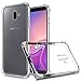ZeKing Galaxy J6 Plus Case, Crystal Clear Soft Silicone TPU with Four Corner Bumper Protective Case Cover for Samsung Galaxy J6 Plus (Transparent)