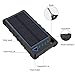 Hobest Solar Charger 10000mAh,Waterproof Outdoor Solar Power Bank with LED Flashlight,Dual USB Portable Charger Solar for Smartphones,GoPro Camera,GPS and Emergency Travel