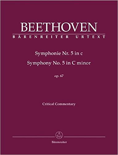 ベートーヴェン 交響曲 第5番 ハ短調 Op 67 運命 原典版 デル マー編 ベーレンライター社 批判校訂報告書 英語 Amazon Com Books