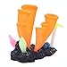 Uniclife Glowing Effect Ox Horn Coral Ornament Silicone Decor for Fish Tank Aquarium, Orangethumb 2
