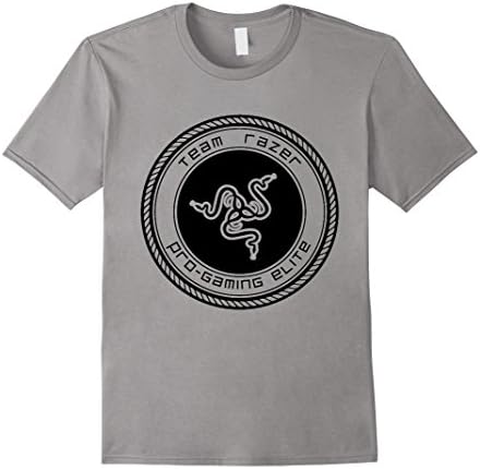 Men's Razer Logo White Esports T Shirt men kid women 2017 Small Slate